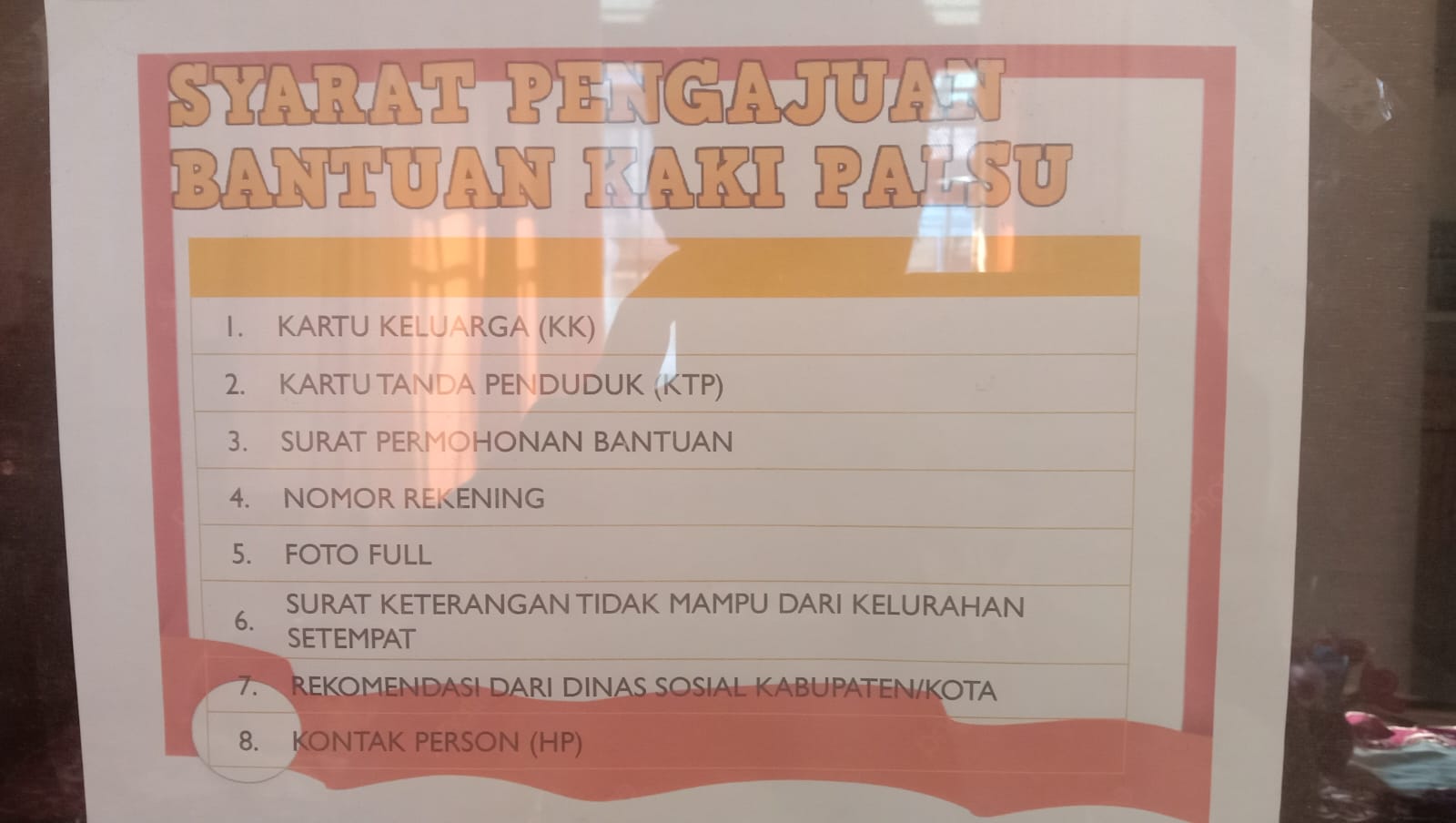 Syarat Pengajuan Bantuan Kaki Palsu